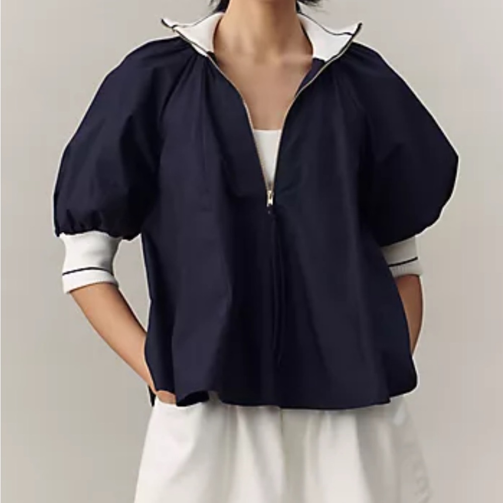 Elegant Black and Cream Women's Top